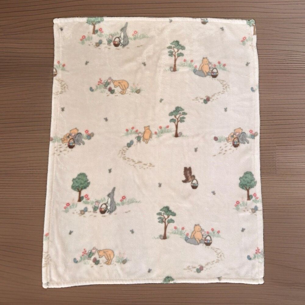 Pooh Bear Collection Winnie the Pooh Easter Baby Blanket Piglet Eeyore 38x30